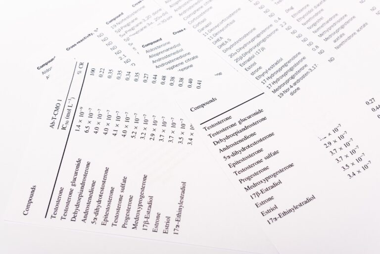 Liste de numéro SIREN et SIRET sur des papiers