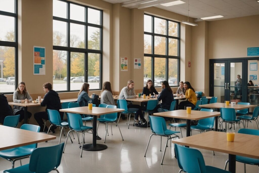 Mobilier de cantine dans une école de qualité