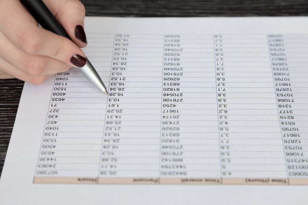 Vérification de numéro SIREN sur un papier