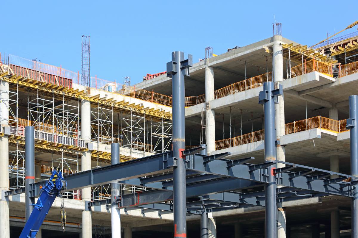 Un chantier de constuction de bâtiment