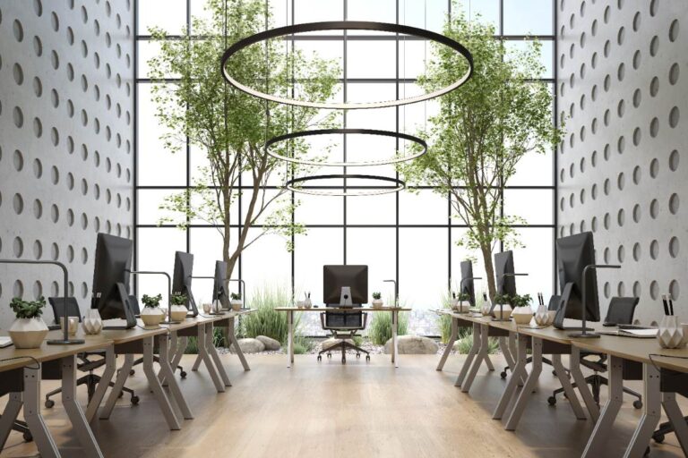 Intérieur d'un bureau conceptuel moderne